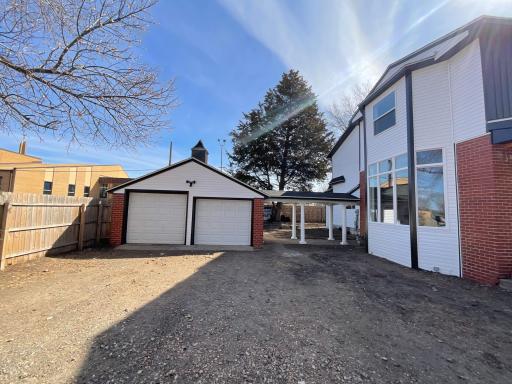 2 car remote control garage with side and back door ( extra private room for working projects)