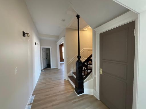 Hallway from Dining room unto circular staircase to your bedrooms
