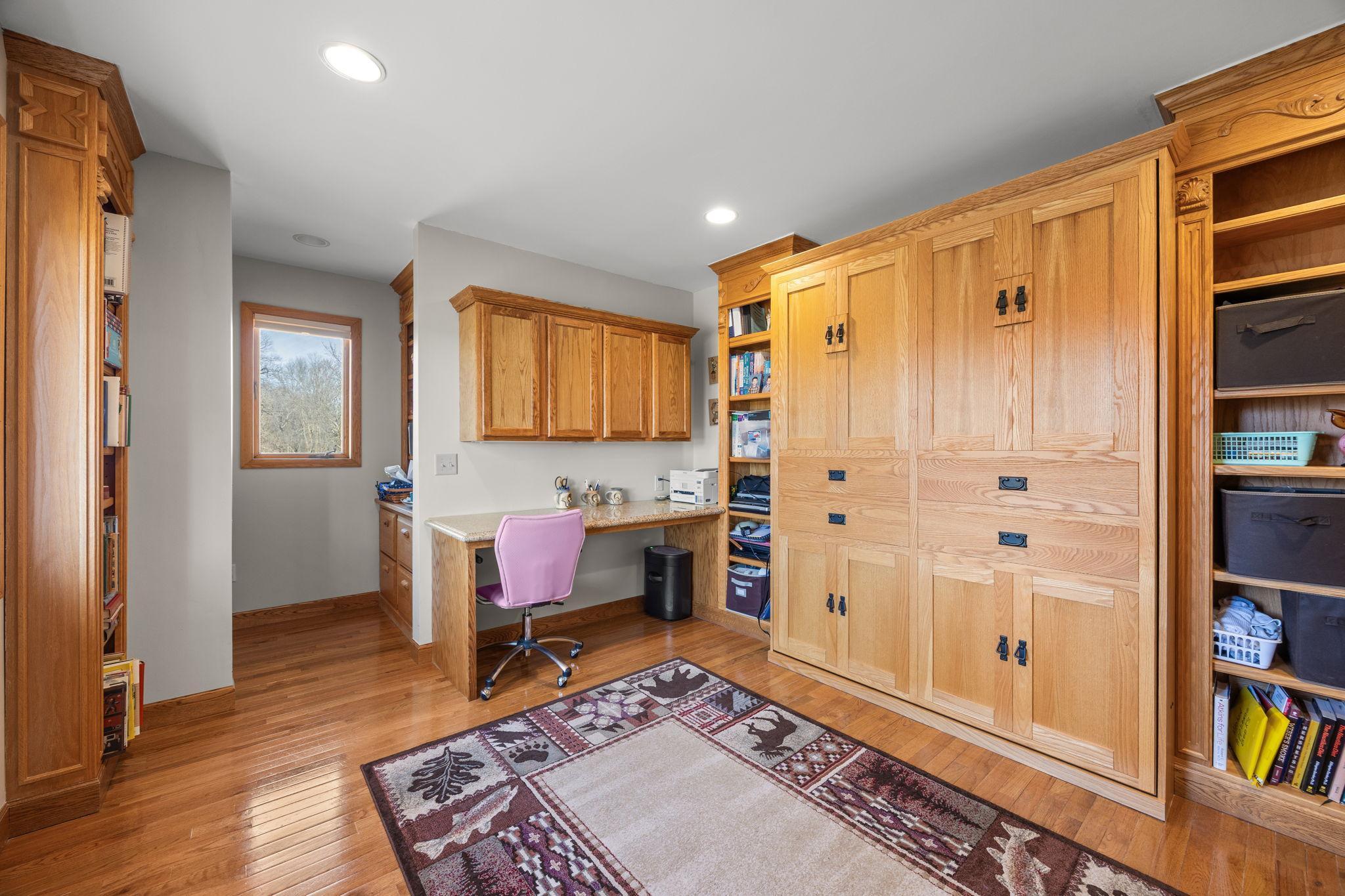 The second bedroom, with a Murphy bed...