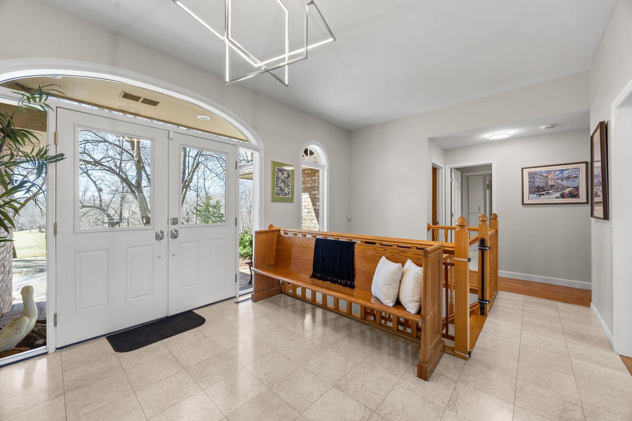 This hall leads to the bedrooms.