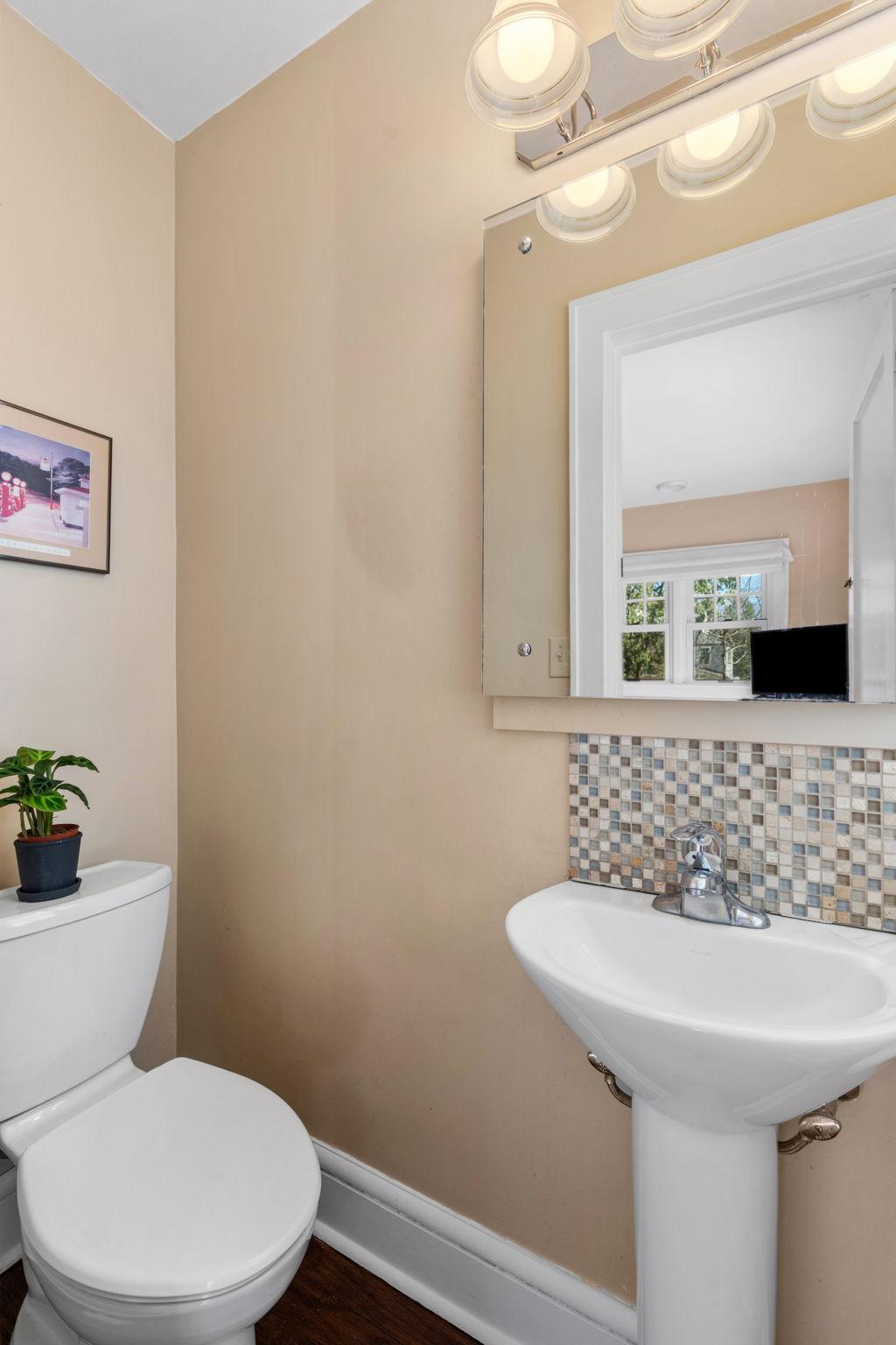 Main floor half bath