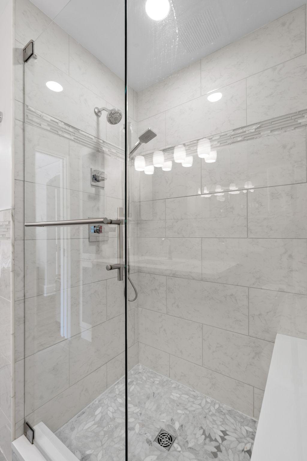 Large shower in primary bath