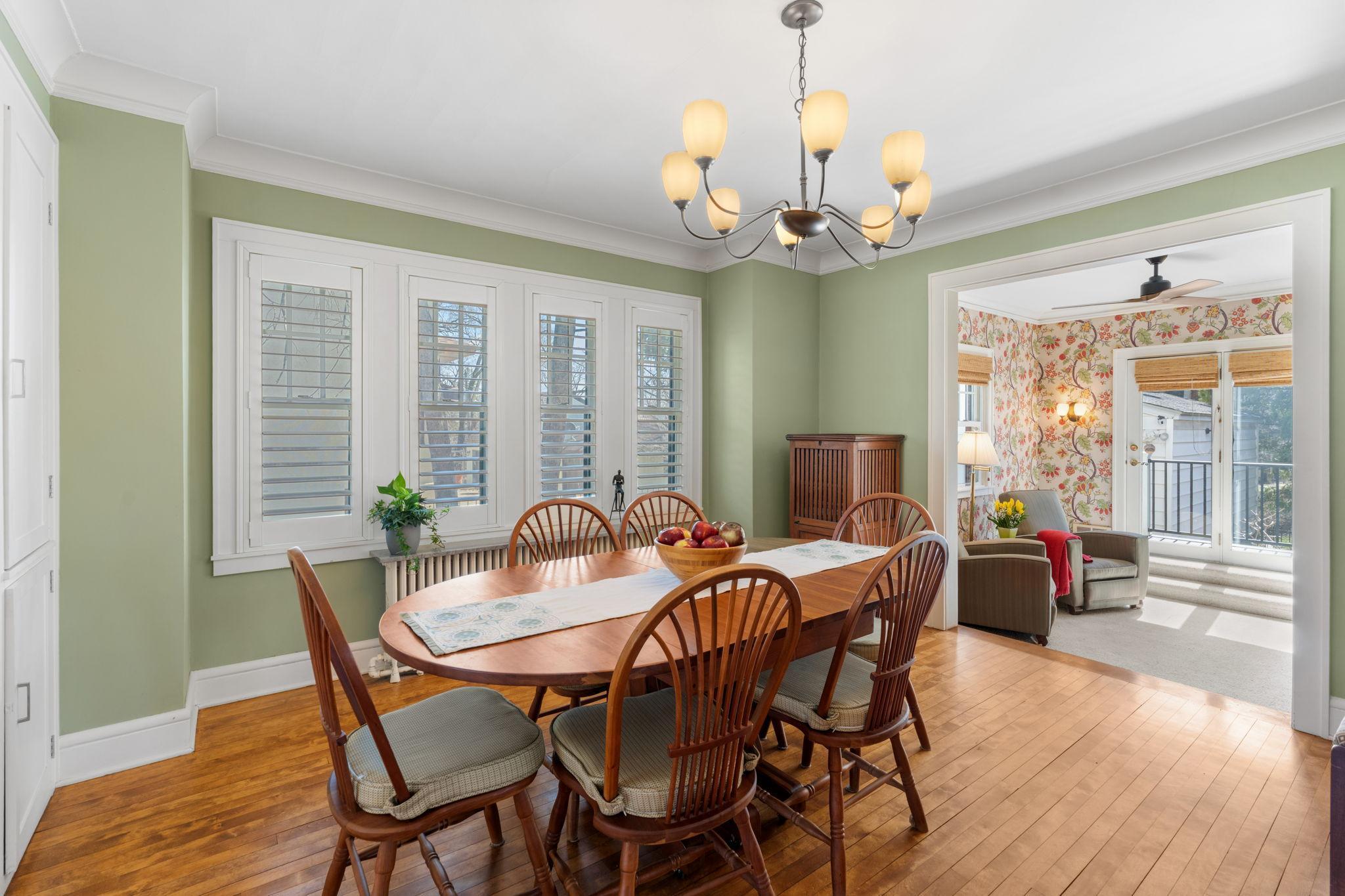 You'll love the hardwood floors and large windows in this space