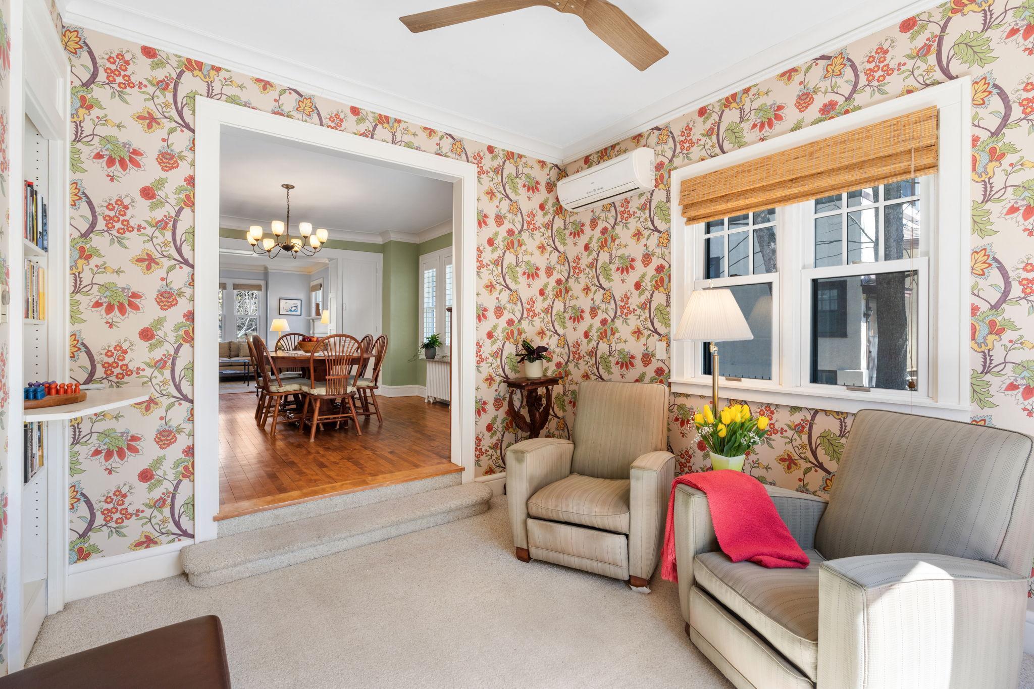 The sunroom is wonderful extension of the main floor living space