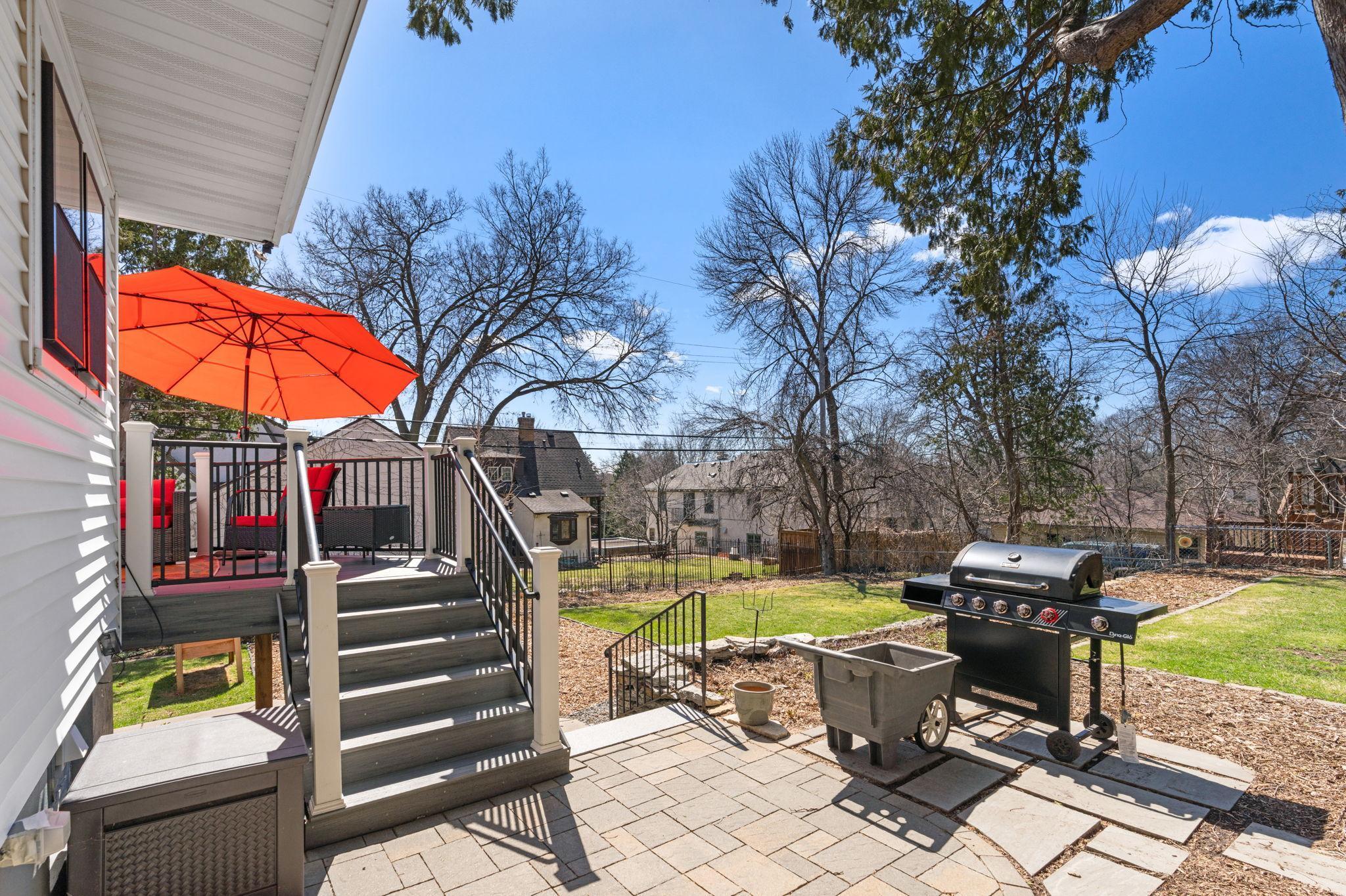 Enjoy the designated grilling space