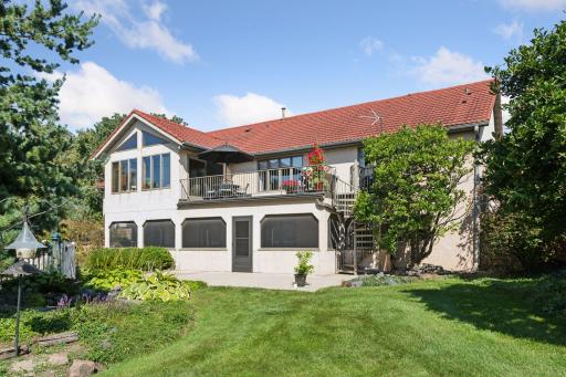 Gorgeous backyard and landscaping.