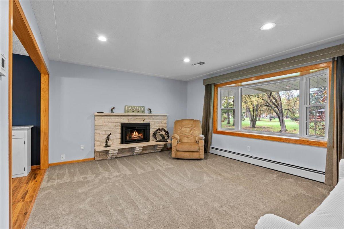 Upstairs Gas Fireplace