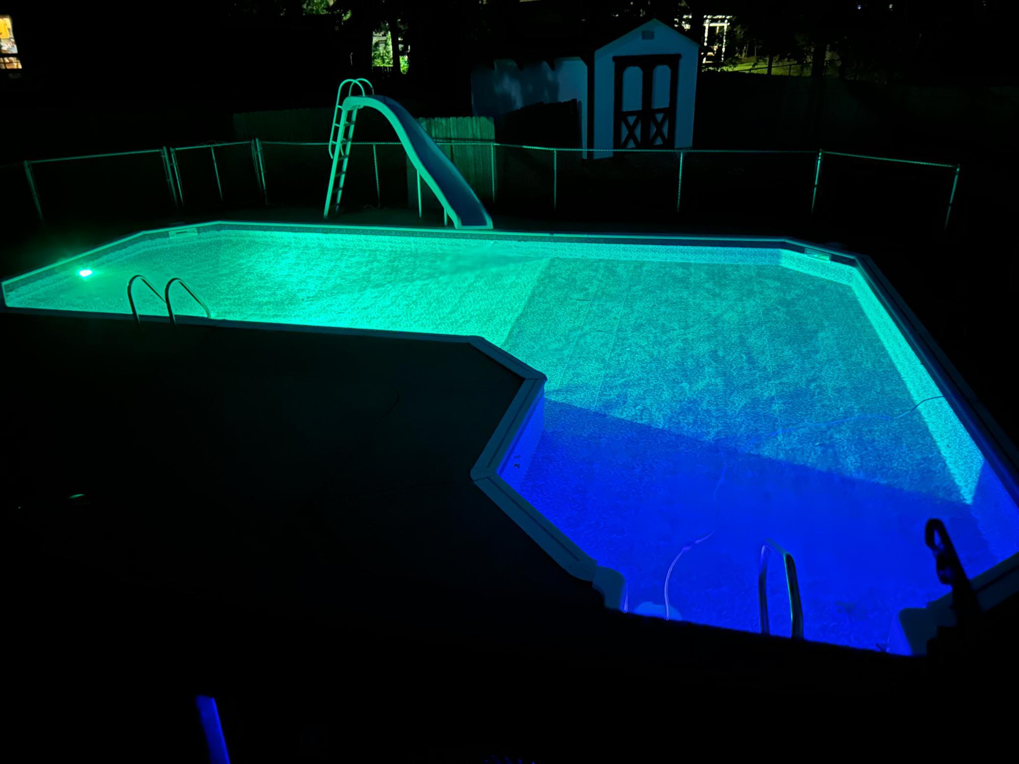 Nighttime Pool