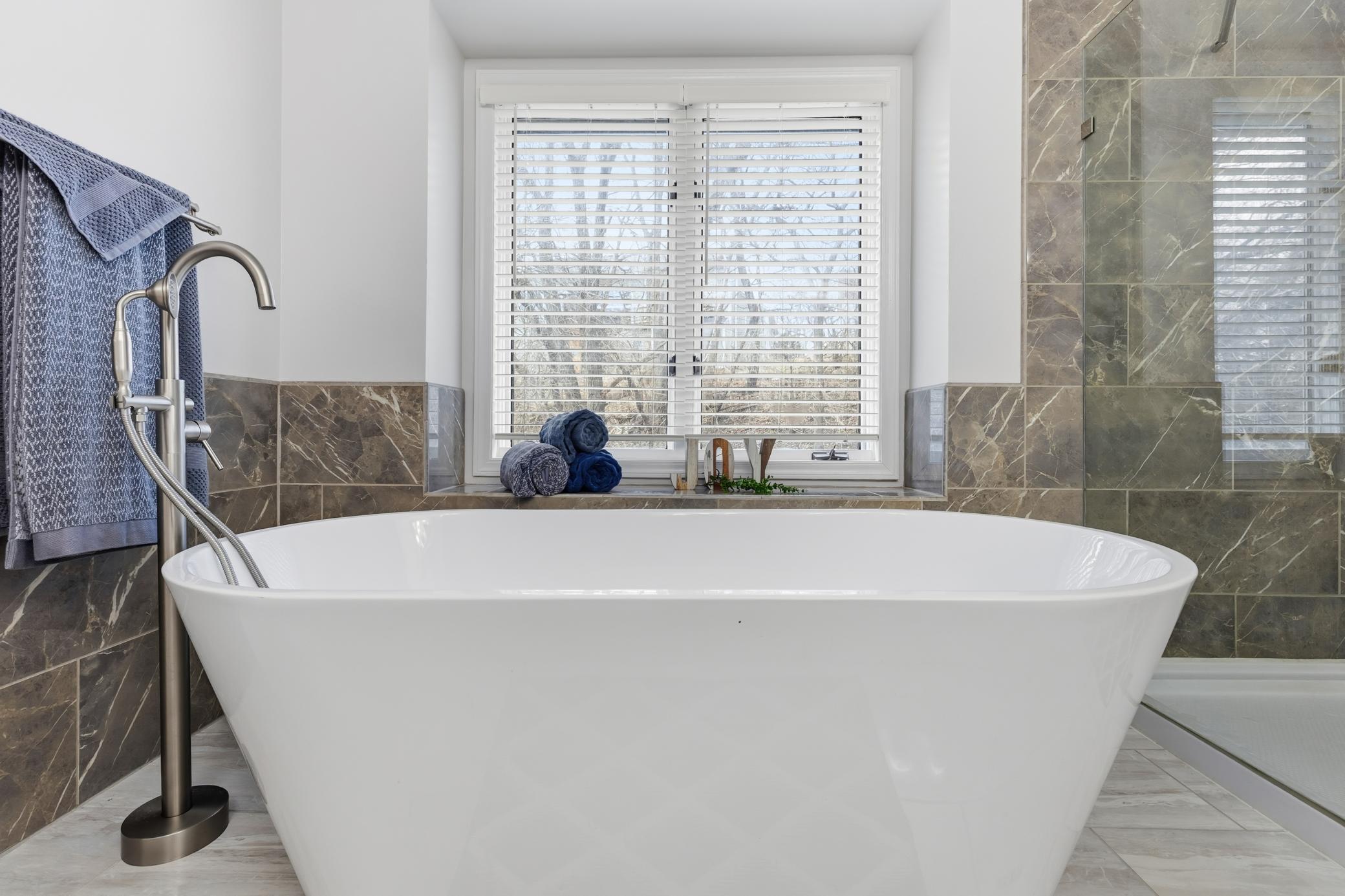 Soaker tub with a view!