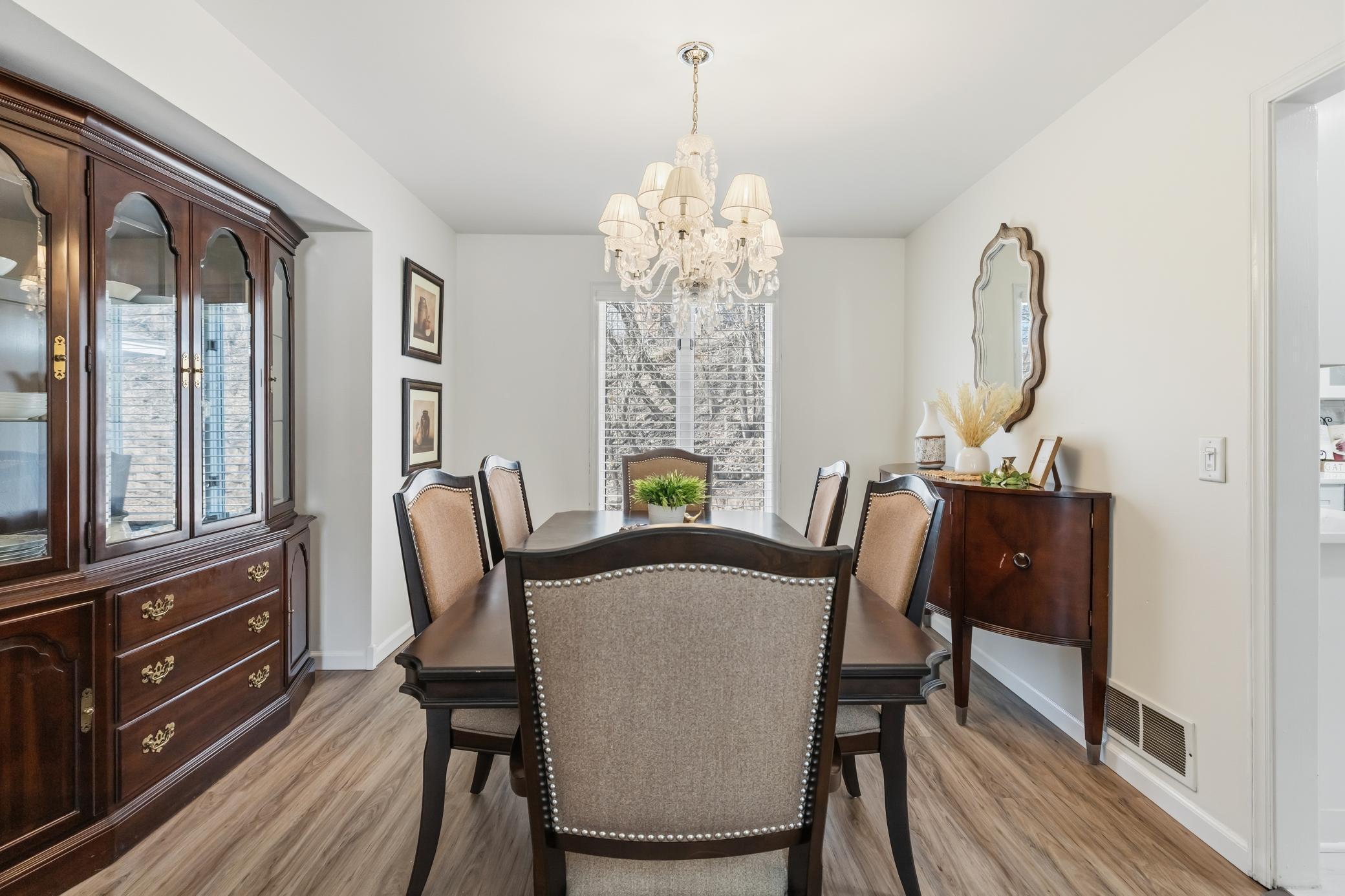 Seperate formal dining room with spectacular views of your private backyard.