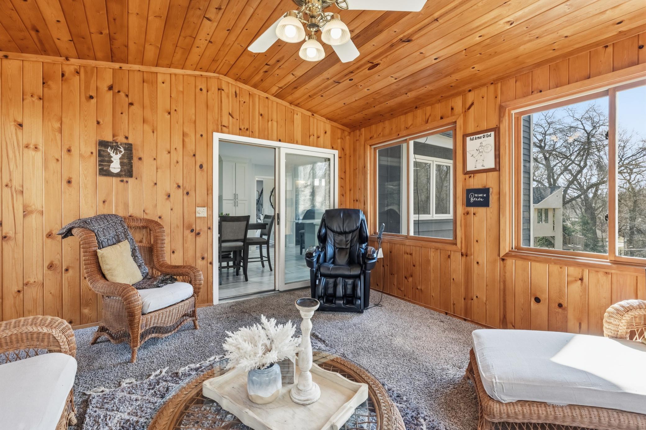 Sunroom is conveniently off the kitchen area and has a private entry to your beautiful deck!