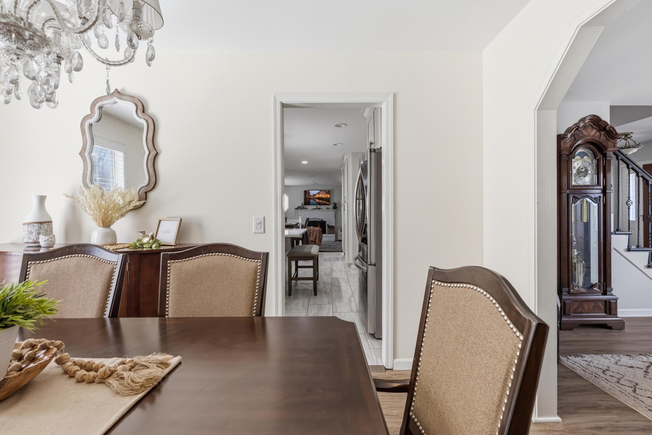 The layout and floorplan for this home gives it incredible sight lines.