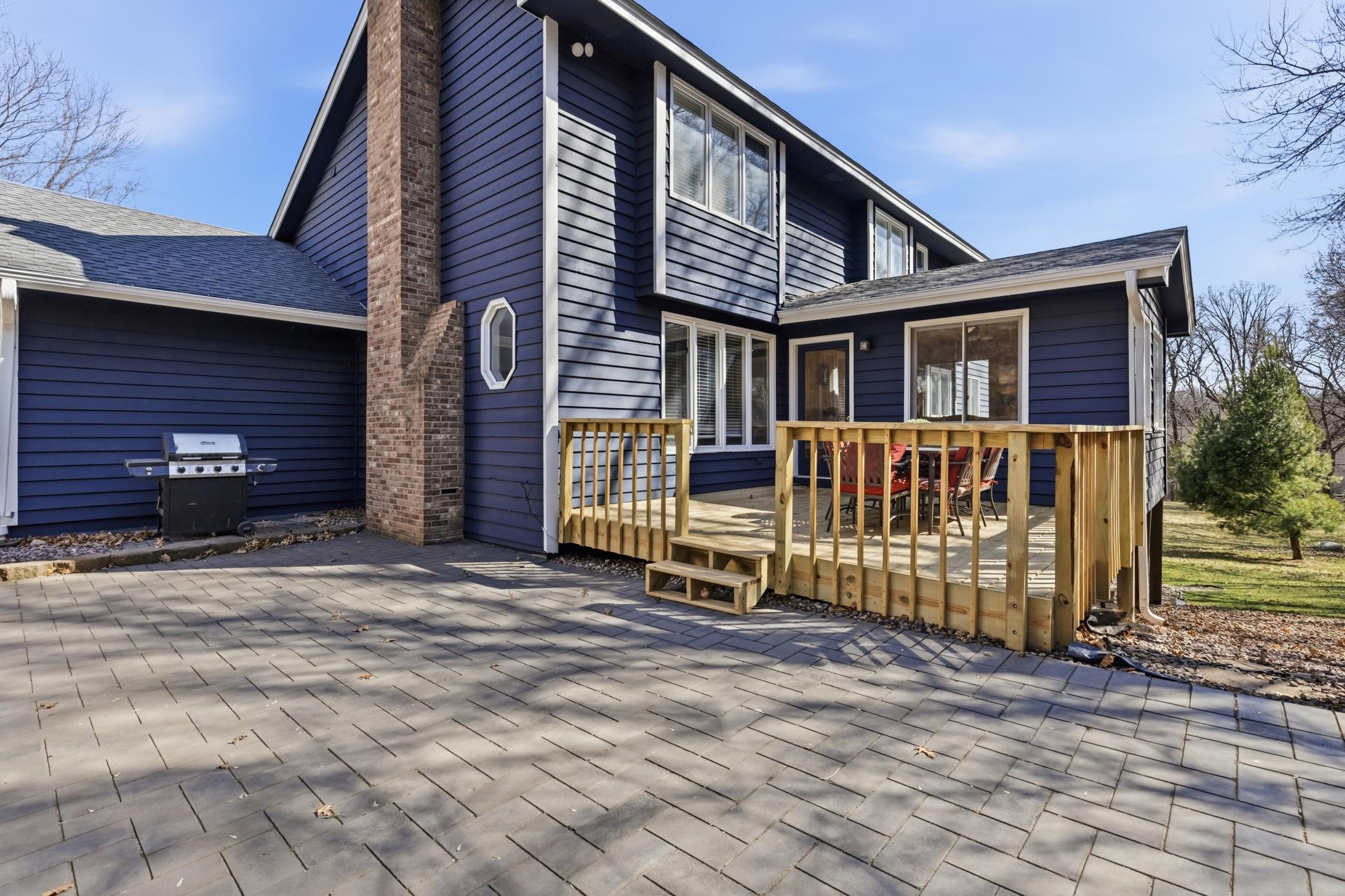 Beautiful deck off your sunroom for amazing extended living space!