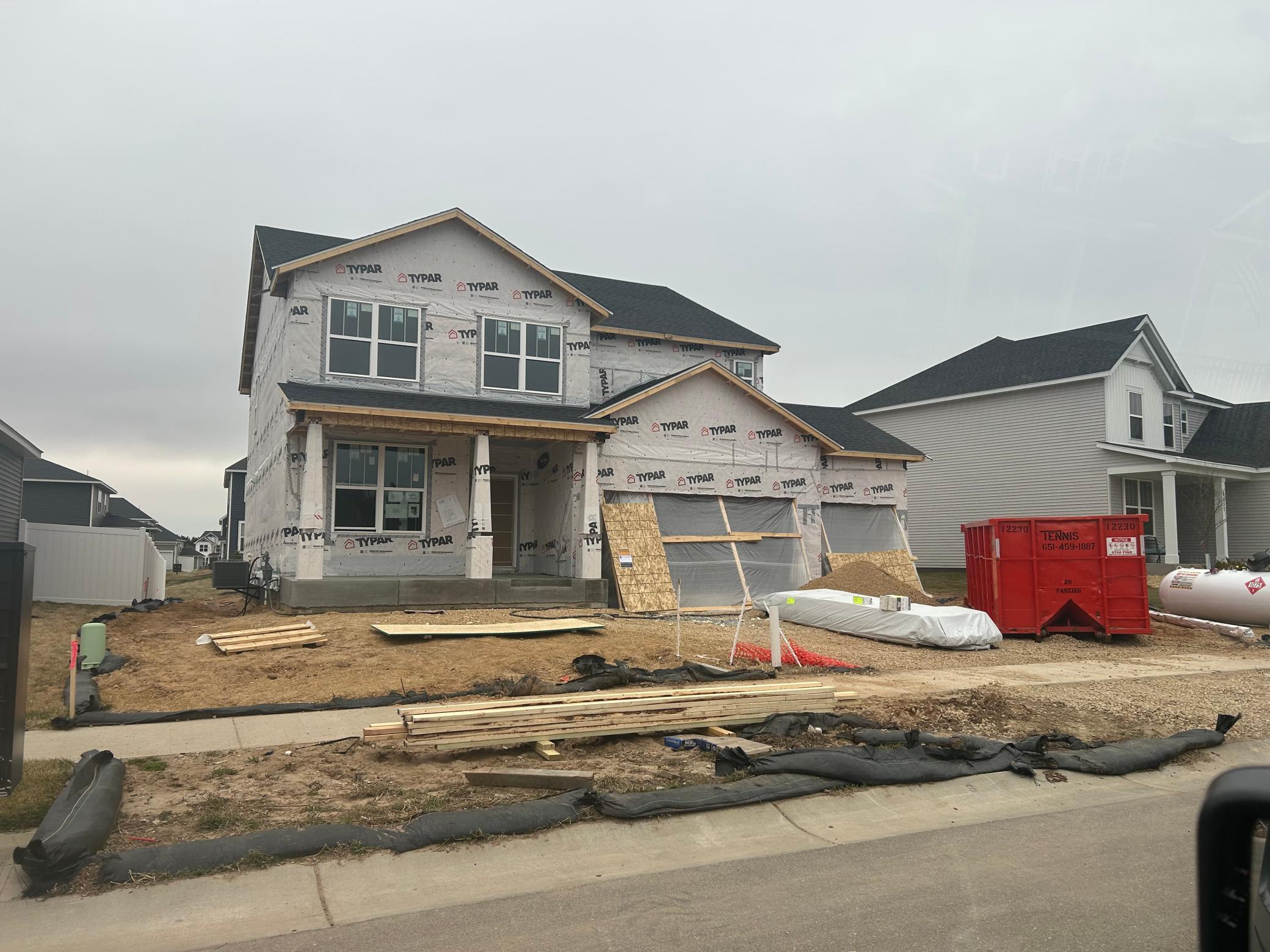 Home under construction for a June completion.