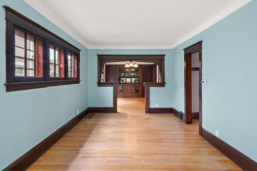 You will find beautiful maple floors throughout the 1st floor