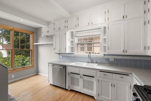 You will love the huge kitchen that overlooks the back yard.
