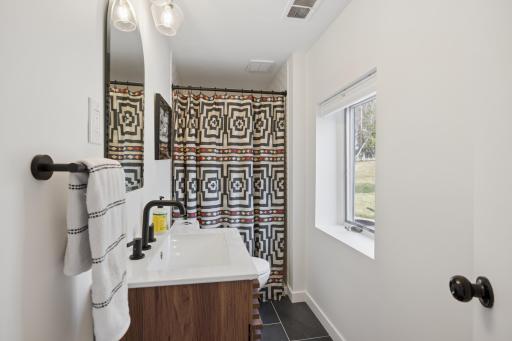 Main floor updated bathroom