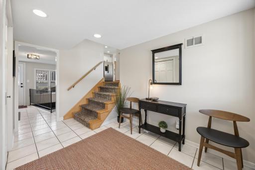 Bright and inviting foyer