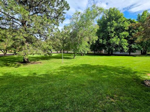 Large lot to the south-so much potential! Add a garden, maybe more trees, another garage??