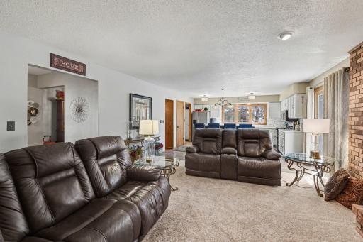 Family room area is open to kitchen area giving you a very open concept!