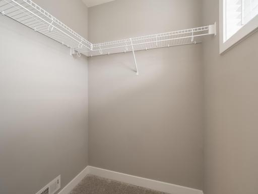 Every bedroom in the home has a generous walk-in closet.