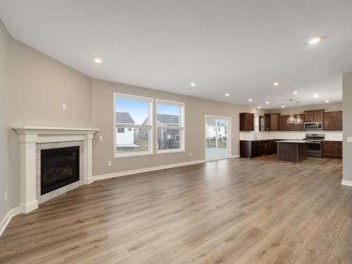 Open layout floor plan. Easy space to entertain in or congregate with the family for fun and games.