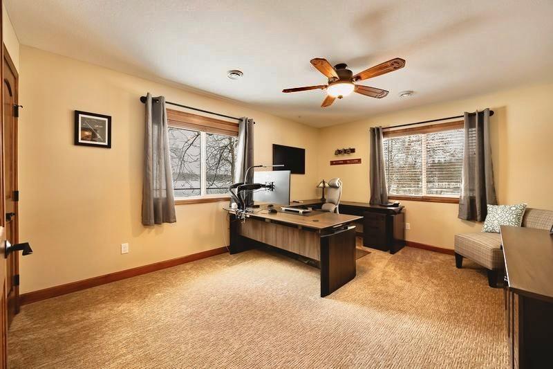 A second upper level bedroom currently used as an office.