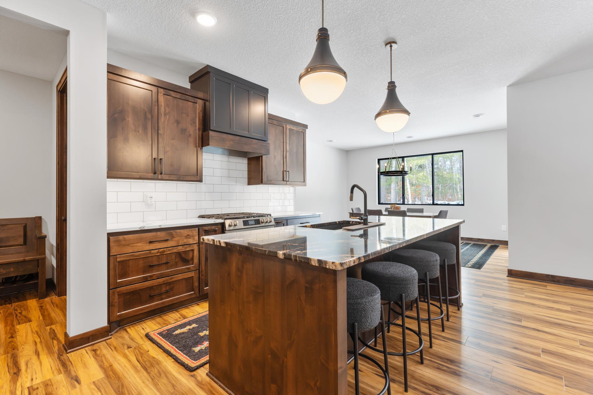 One step inside and you are immediately greeted with a sun drenched, chef's kitchen.