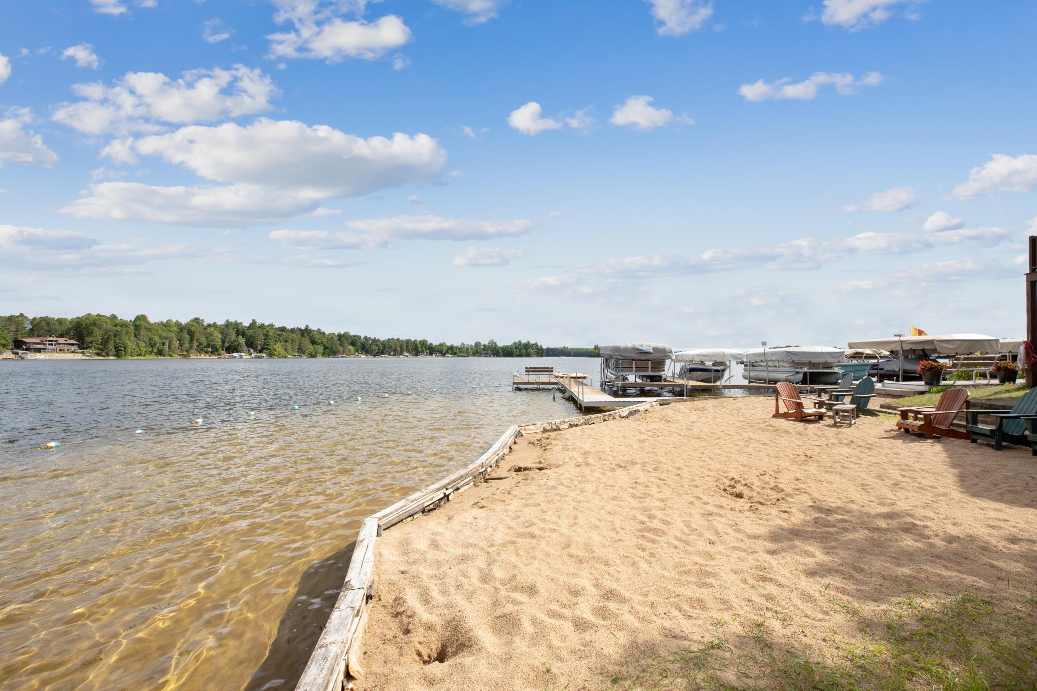 Spend your days soaking up the sun on the natural sandy beach, all without the maintenance.