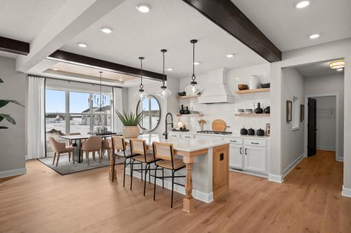 With the kitchen and dinning rooms connecting it provides even more functional space to entertain. (model photo)
