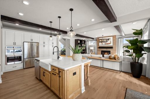 Another great view of the kitchen as it seamlessly connects to the great room. (model photo)