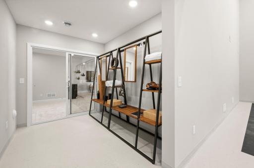 Having a designated area for exercise really makes getting into your routine easy. (model photo)