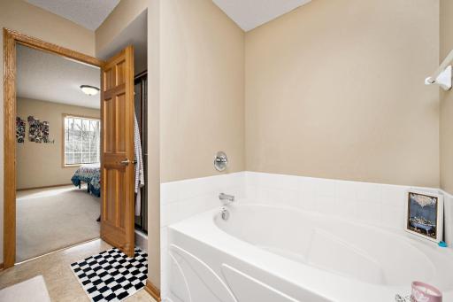 Soak the stress away in this over-sized tub.
