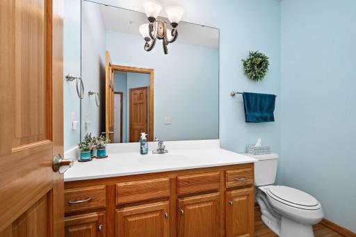 Surprisingly large powder room on the main level.