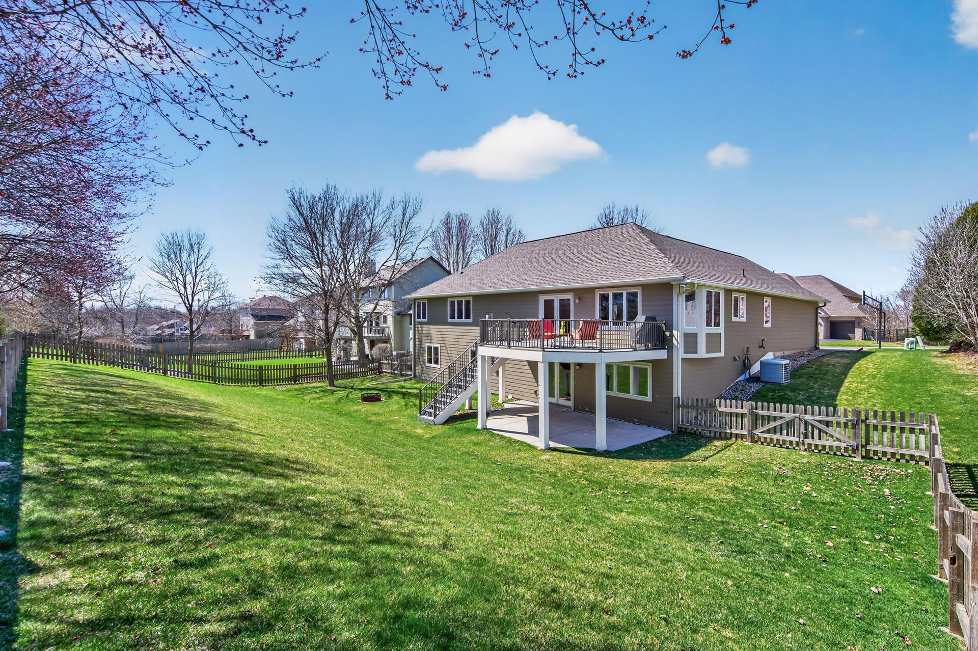 Another angle of the back of the home