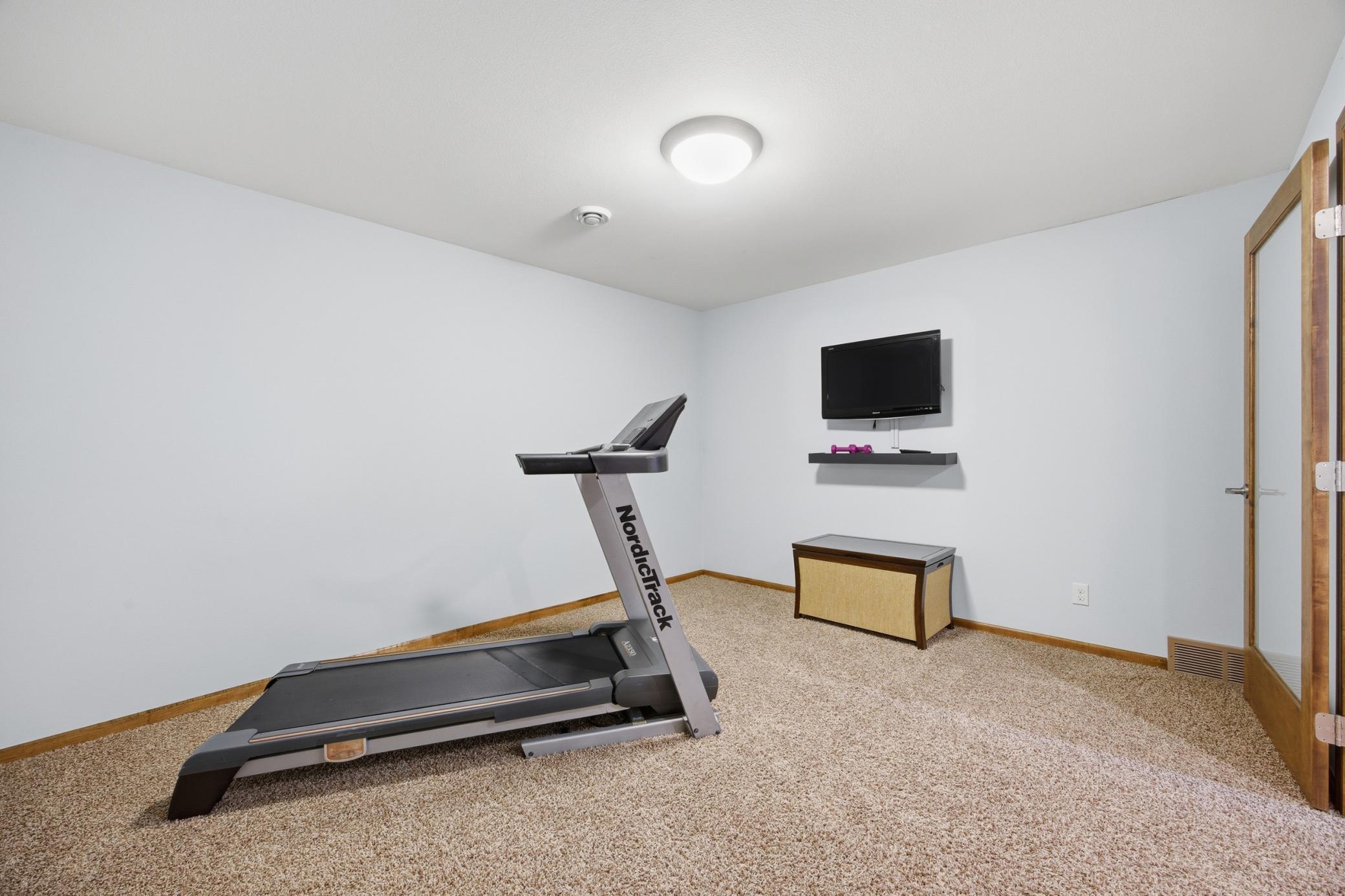 Exercise room, play room, office, hobby space. You name it!
