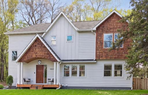 Model Home image. The actual build will have slightly different window placement. See rendering images for planned window placement for Library Lane.