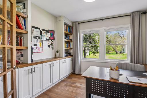 Main level office: Model Home Image- some optional finishes may be pictured