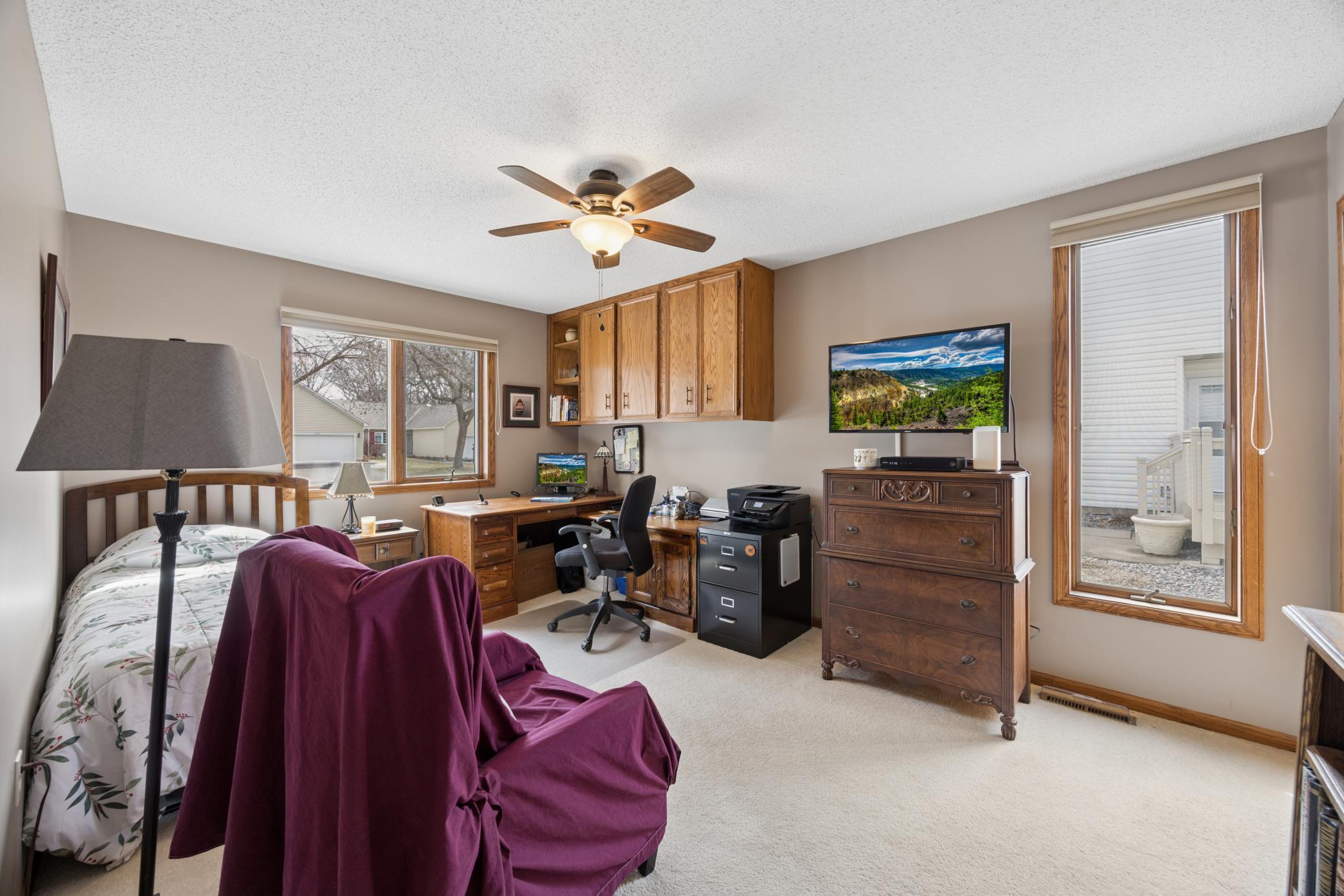 2nd main floor bedroom/guest room or office