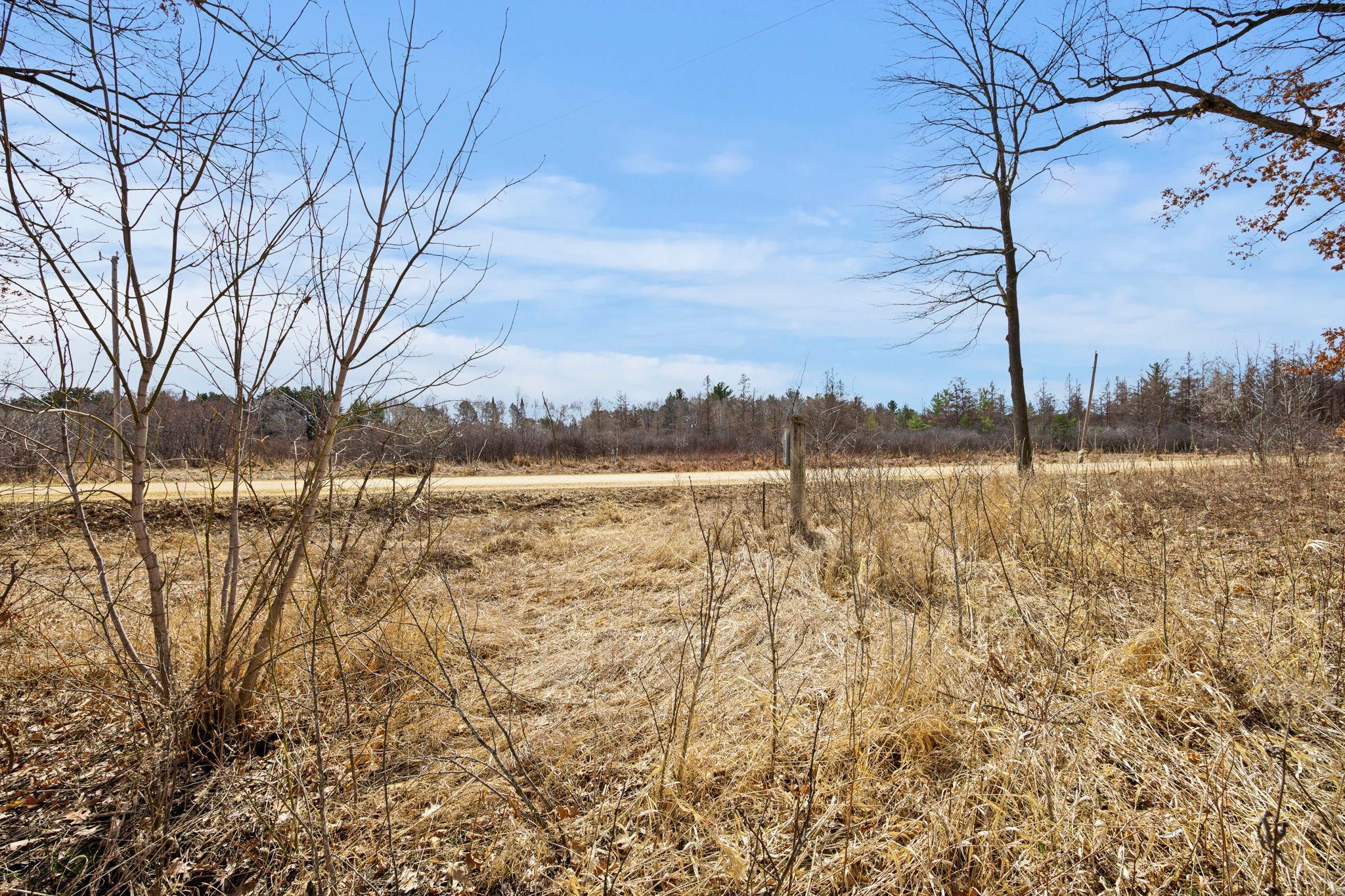 View of the road from the lot