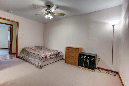 One of the bedrooms has a private bath and space for washer and dryer