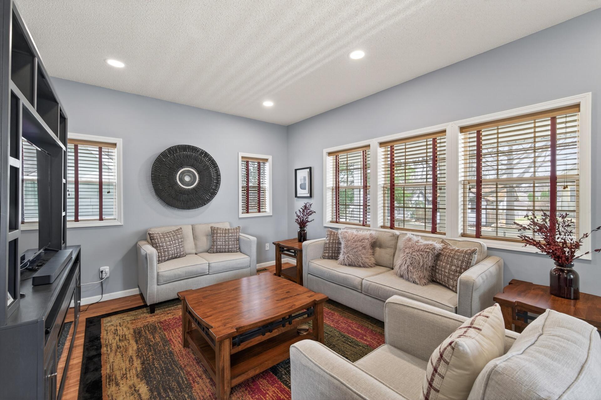 Additional view of the living space showcasing clean finishes, a neutral color palette, and a functional layout—ideal for both relaxing and hosting guests.