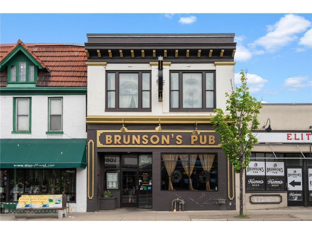 Brunson's Pub and local shops.