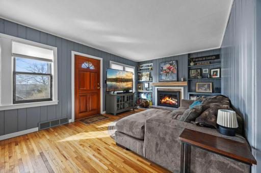 Living room to original front door