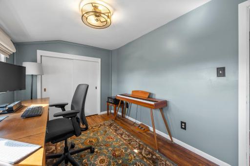 Another view of bedroom used as an office