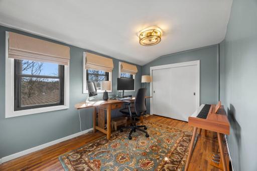 Another second floor bedroom used as an office