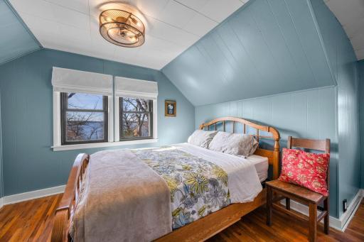 Lake views from second floor bedroom