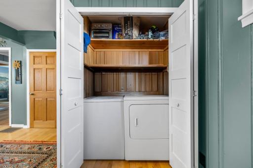 Main floor laundry closet
