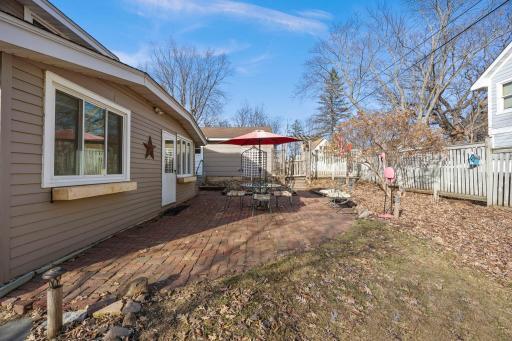 Another view of patio facing Ridgeway St