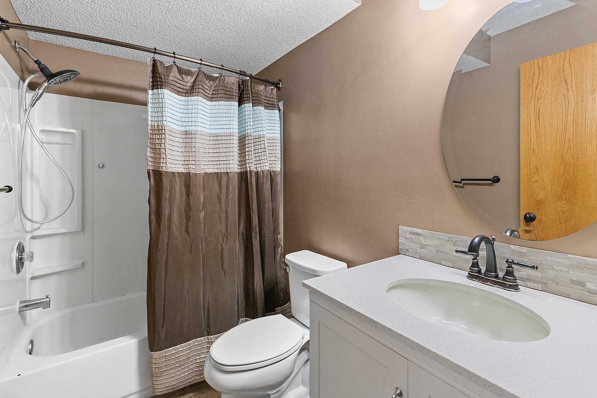 Lower level full bathroom